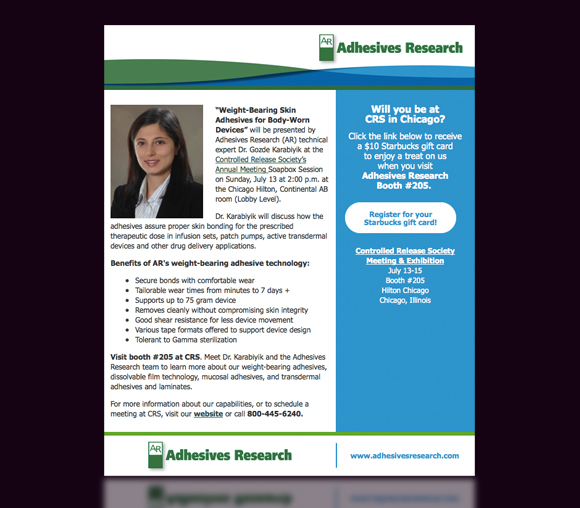 Adhesives Research email
